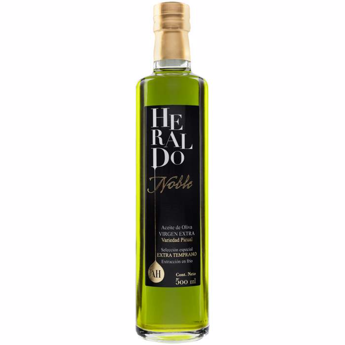 Aceite-Heraldo-Noble-500ml Aceite Heraldo Noble 500ml, nuestro Aceite de Oliva Gourmet de cosecha temprana, en botella transparente - Imagen 1